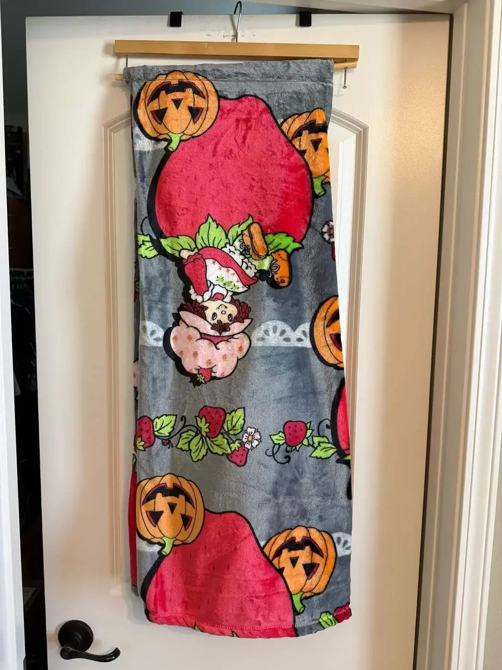 Strawberry Shortcake Halloween Plush Throw Blanket 50in x 70in